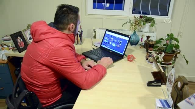 Engelli milli sporcu Fatih Karataş AA'nın Yılın Fotoğrafları oylamasına katıldı