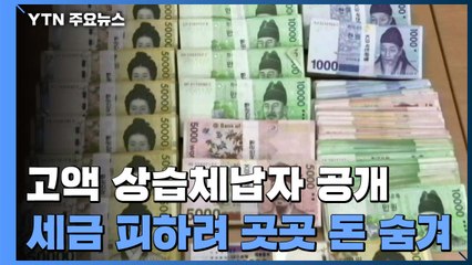 '허재호·최완규' 등 6,838명 명단 공개...뻔뻔한 체납자들 / YTN