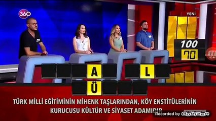 Dört yarışmacı da Hasan Ali Yücel'i de bilemedi