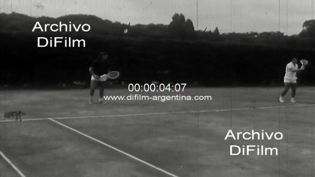 Guillermo Vilas training at the Buenos Aires Lawn Tennis Club 1978