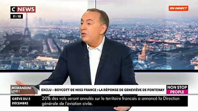 La colère de Geneviève de Fontenay en direct dans Morandini Live : Non, il n'y a jamais de Miss France transgenre, merde alors! - VIDEO
