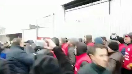 Sendikanın eylemine polis engeli