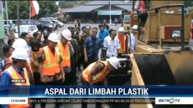 Pemkot Tegal Uji Coba Aspal Berbahan Limbah Plastik