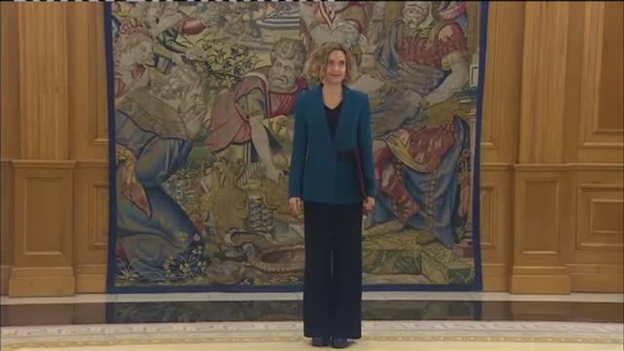 El rey recibe en Zarzuela a las presidentas del Congreso y del Senado