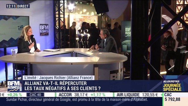 Jacques Richier (Allianz France): Allianz va-t-il récupérer les taux négatifs à ses clients ? - 04/12