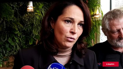 Marina Ferrari annonce sa candidature à Aix-les-bains.