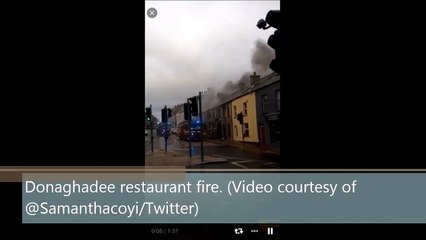 Fire at restaurant in Donaghadee, Co. Down, Northern Ireland