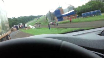 Grave acidente é registrado na BR-277, em Céu Azul