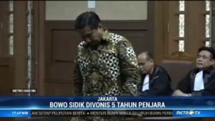 Bowo Sidik Divonis 5 Tahun Penjara