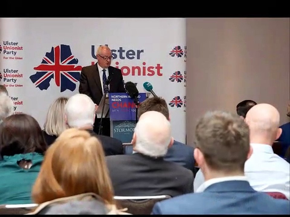 Ulster Unionist Party Leader Steve Aiken