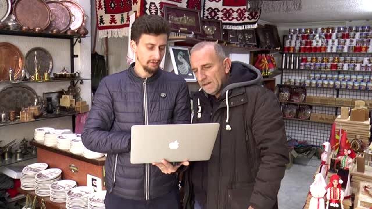 Eski Üsküp Çarşı esnafı AA'nın "Yılın Fotoğrafları" oylamasına katıldı - ÜSKÜP