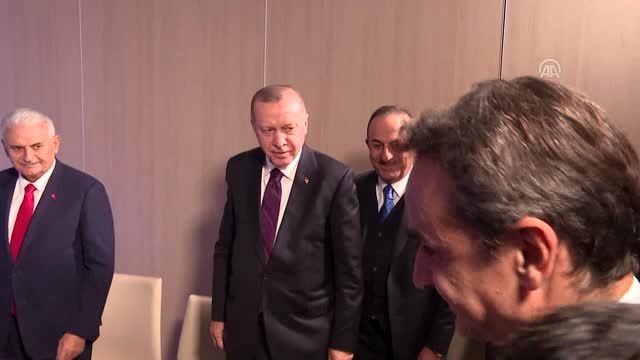 Cumhurbaşkanı Erdoğan, Yunanistan Başbakanı Miçotakis ile görüştü