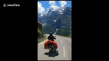 Footage of motorbike ride through the Himalayas is ultimate travel eye candy