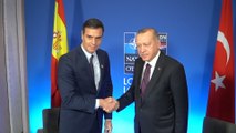 Sánchez mantiene una reunión bilateral con Erdogan