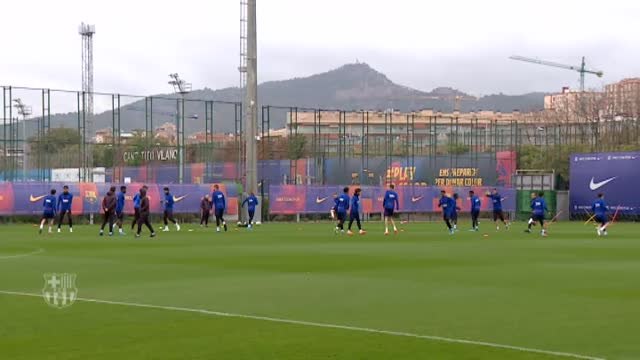 Ausencias destacadas en el entrenamiento del FC Barcelona