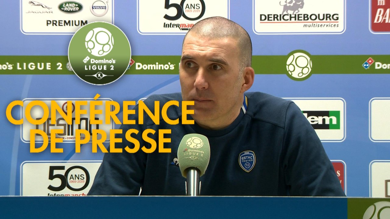 Conférence de presse ESTAC Troyes - Rodez Aveyron Football (1-0) : Laurent BATLLES (ESTAC) - Laurent PEYRELADE (RAF) - 2019/2020