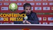 Conférence de presse US Orléans - FC Lorient (0-4) : Didier OLLE-NICOLLE (USO) - Christophe PELISSIER (FCL) - 2019/2020