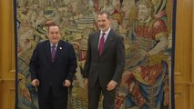 El Rey se reúne con el presidente de Guatemala