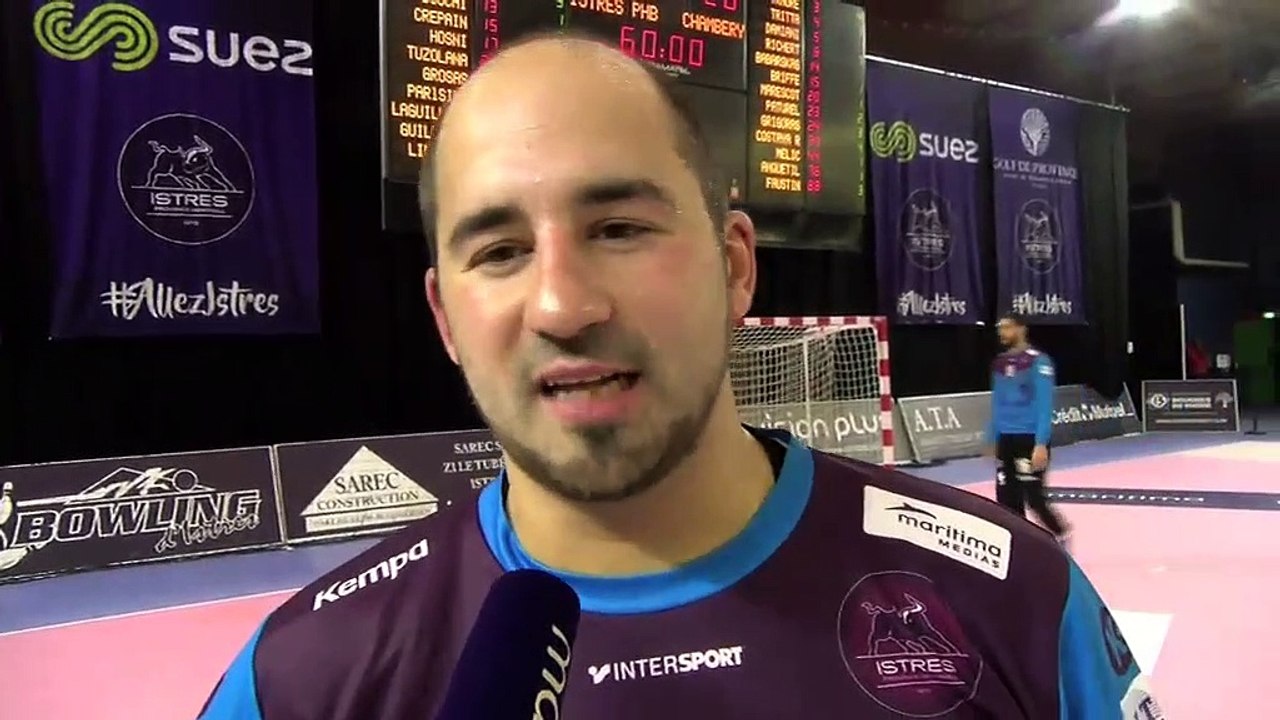 Arnaud Tabarand après l'élimination d'Istres Provence Handball contre Chambéry