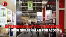 Detienen en la FIL a docente de UdeG que señalan por acoso