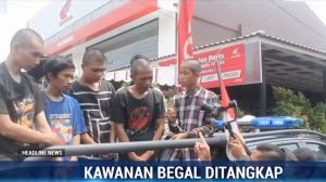 Polisi Tangkap Bandit Bersenjata Tajam yang Resahkan Warga Depok