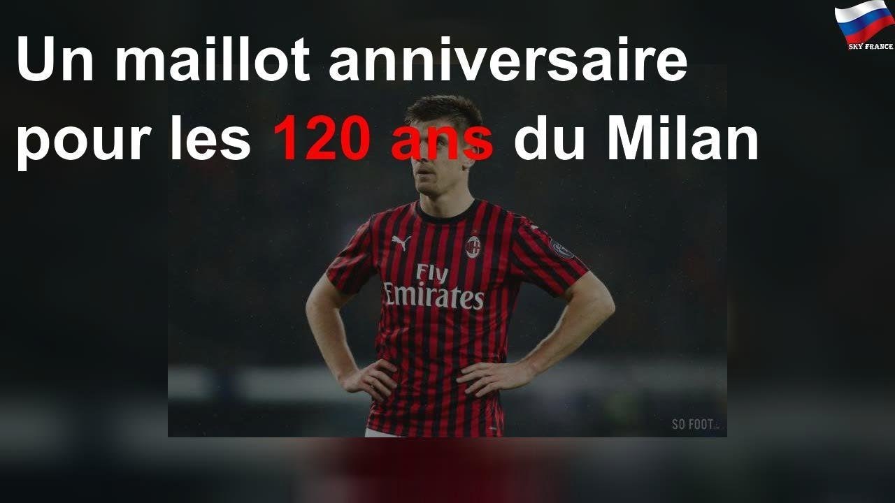 Un maillot anniversaire pour les 120 ans du Milan