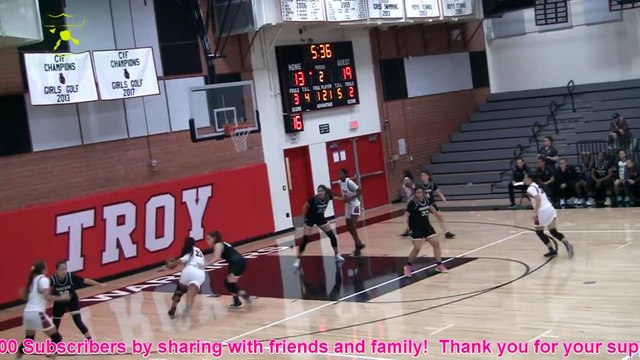 Orangewood Spartans vs. Troy Warriors 12-3-19 Girls Basketball