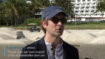Coches de arena en la semana de arte de Miami