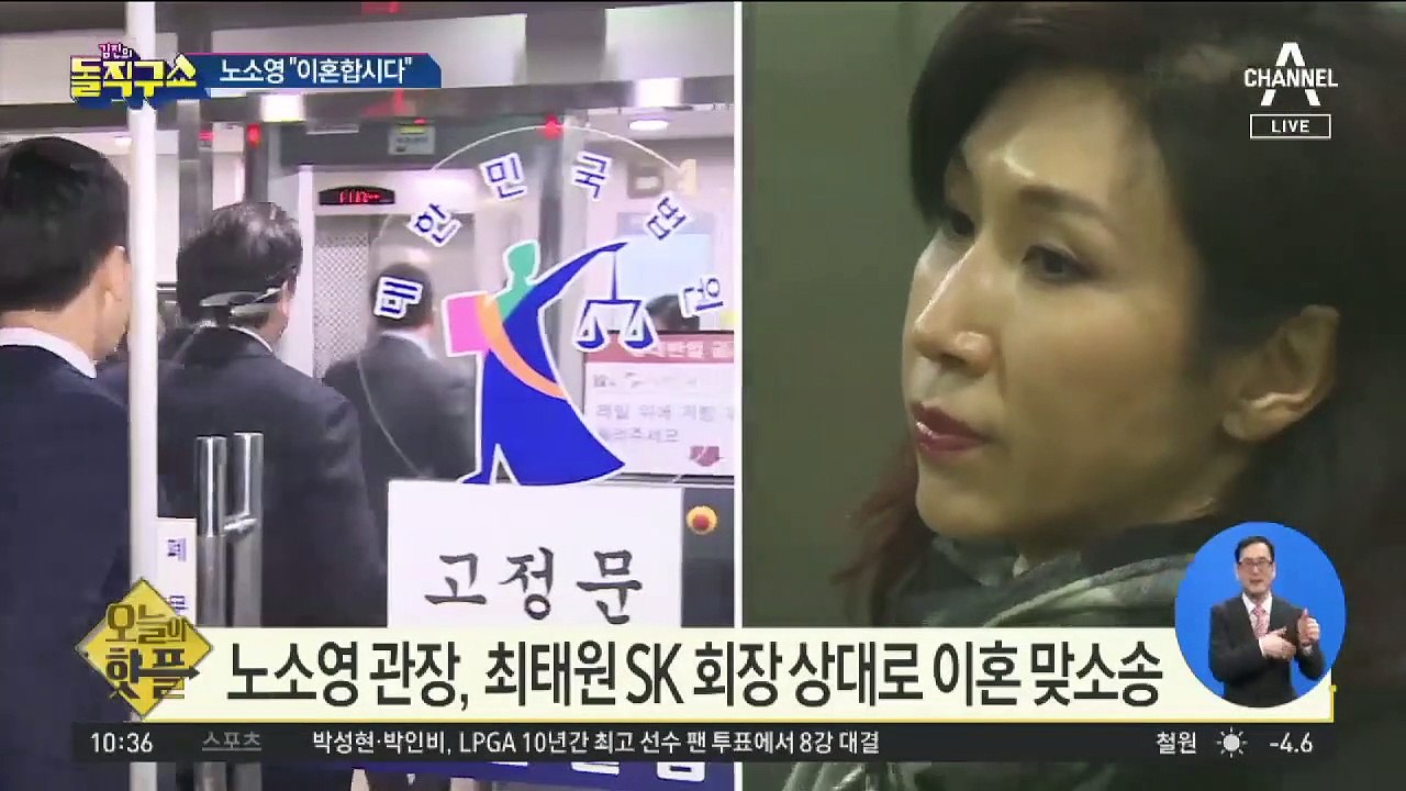 [핫플]노소영 관장, 최태원 SK 회장 상대로 이혼 맞소송