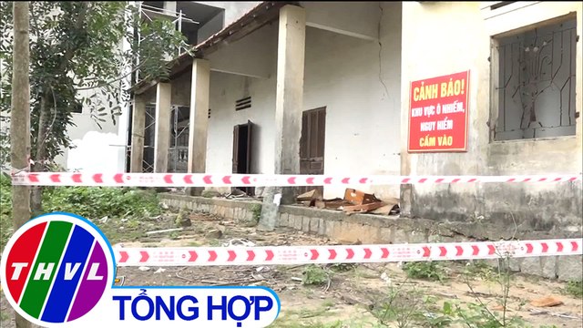 Kho thuốc trừ sâu nằm ngay trong khuôn viên trường học bốc mùi nồng nặc tại Quảng Ngãi