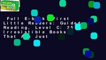 Full E-book  First Little Readers: Guided Reading, Level C: 25 Irresistible Books That Are Just