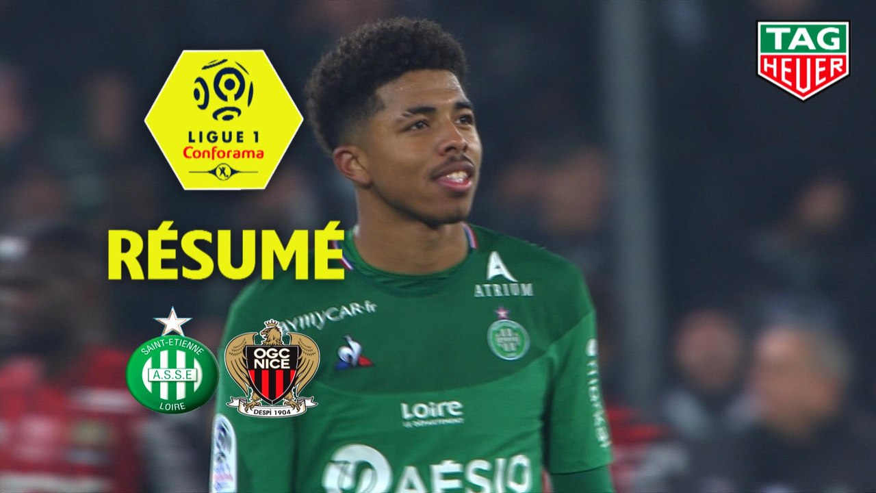 AS Saint-Etienne - OGC Nice (4-1)  - Résumé - (ASSE-OGCN) / 2019-20