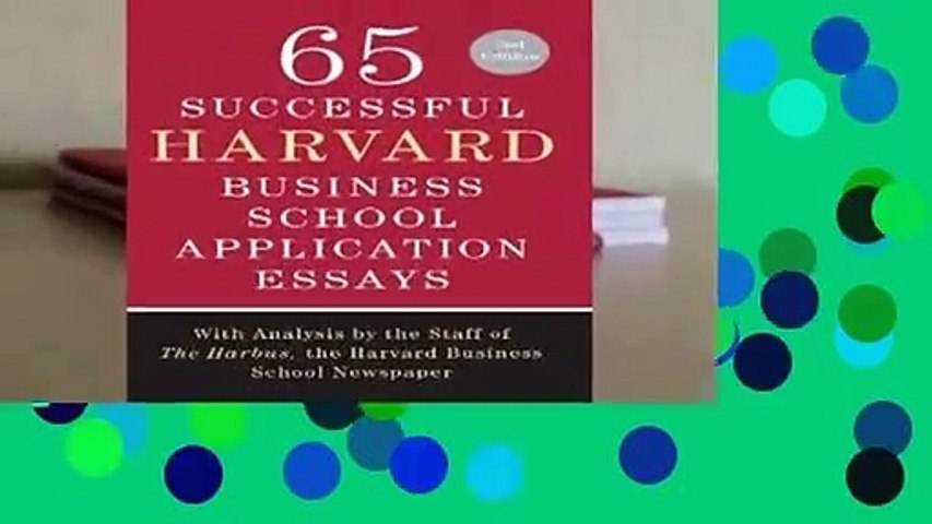 [Read] 65 Successful Harvard Business School Application Essays  Review