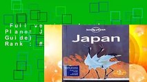 Full version  Lonely Planet Japan (Travel Guide)  Best Sellers Rank : #2