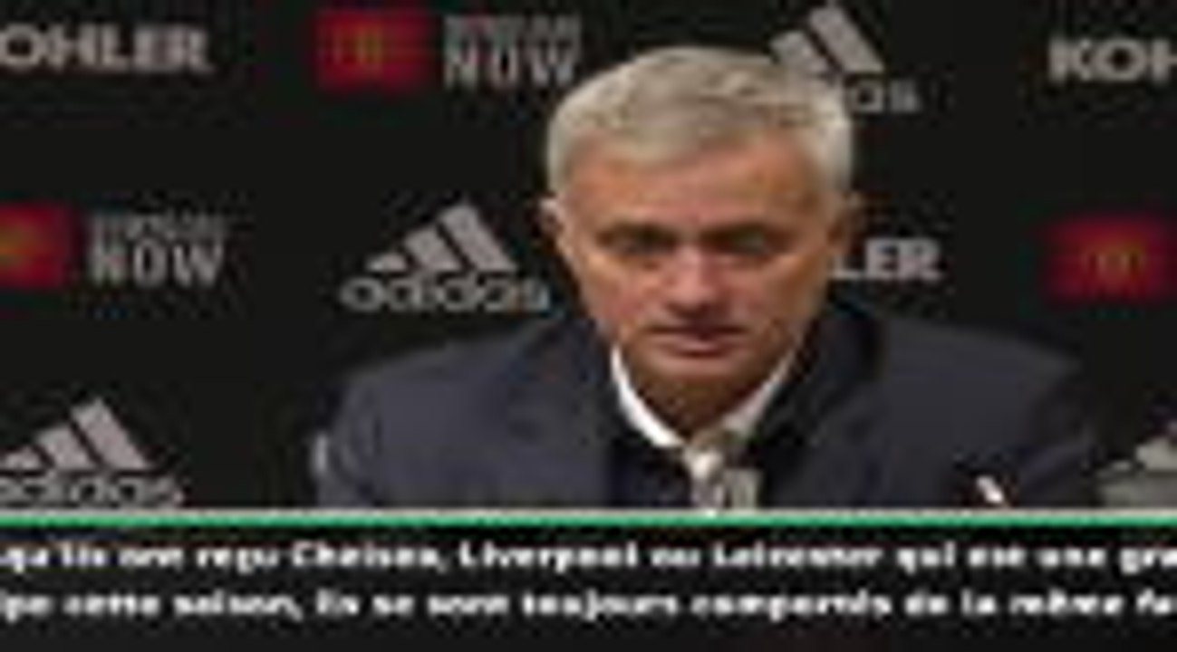 15e j. - Mourinho : "Man United est plus à l'aise face aux grandes équipes"