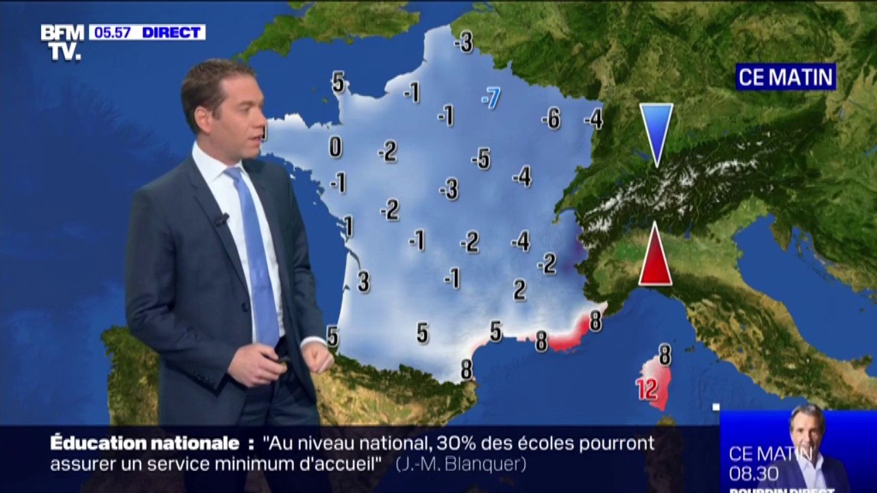 Du brouillard dans le nord et des températures négatives ce matin sur quasiment toute l'Hexagone