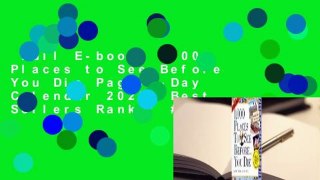 Full E-book  1,000 Places to See Before You Die Page-A-Day Calendar 2020  Best Sellers Rank : #1