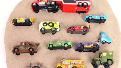 Learn Colors and Numbers with Disney Cars and Thomas and Friends Trains Toy Sand Puzzle for kids