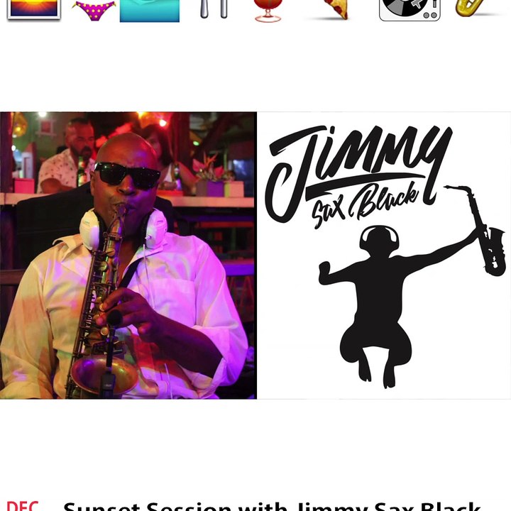 La Plancha Seminyak Bali DJ Jimmy Sax Black