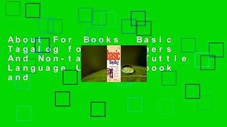 About For Books  Basic Tagalog for Foreigners And Non-tagalogs (Tuttle Language Library; book and