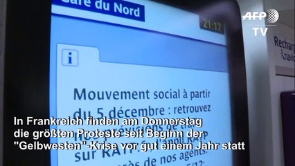 Generalstreik in Frankreich betrifft auch deutsche Reisende