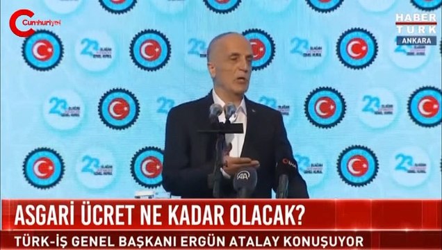 Türk-İş Başkanı Ergün Atalay asgari ücret tekliflerini açıkladı