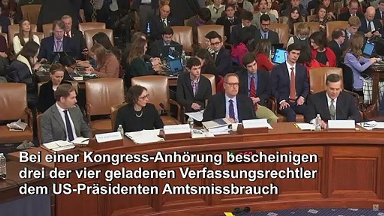 US-Verfassungsrechtler: Trump beging 'ernsthaften Machtmissbrauch'