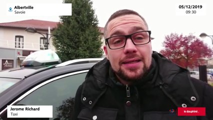 Jerome Richard rencontré devant la gare d'Albertville