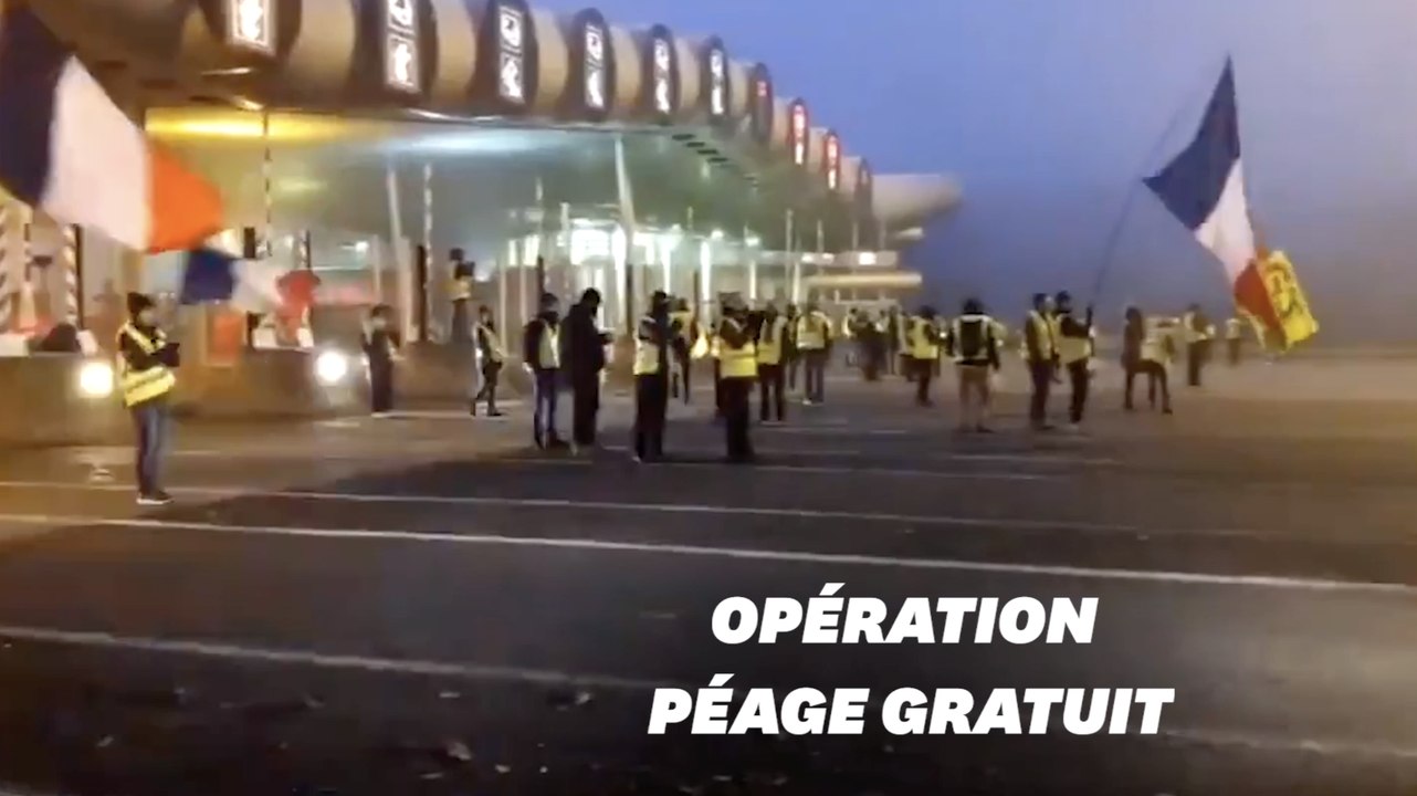5 décembre : les gilets jaunes mobilisés au péage de Saint-Arnoult (Yvelines)