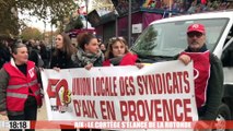 Aix : le cortège s'élance de la rotonde