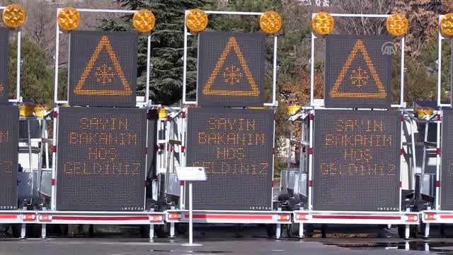 Karla mücadele ve yol bakım makinelerinin hizmete alım töreni