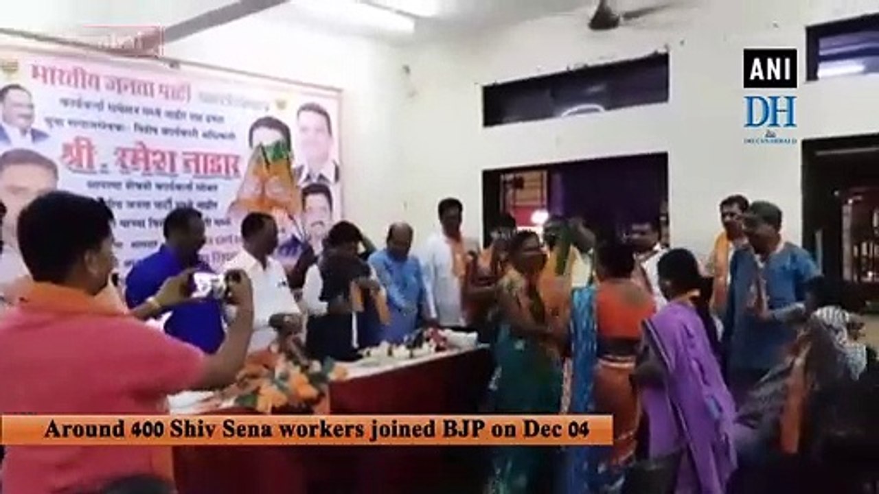 Around 400 Shiv Sena workers joins BJP