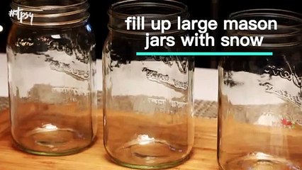 How to Make Winter Luminaries with Epsom Salt 'Snow'