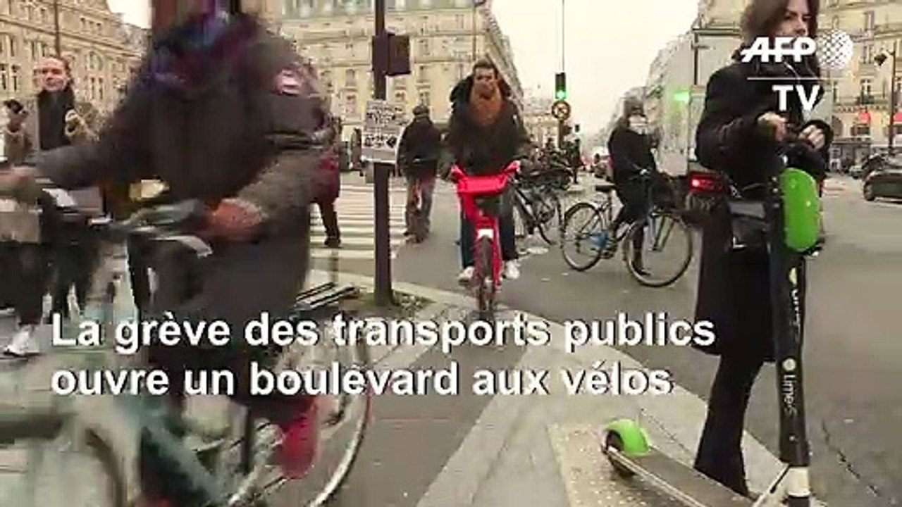 La grève des transports publics ouvre un boulevard aux vélos